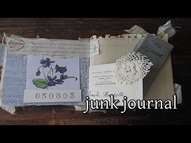 紙もの好きの雑記帳 194 ラフに作るミニジャンクジャーナル part 1