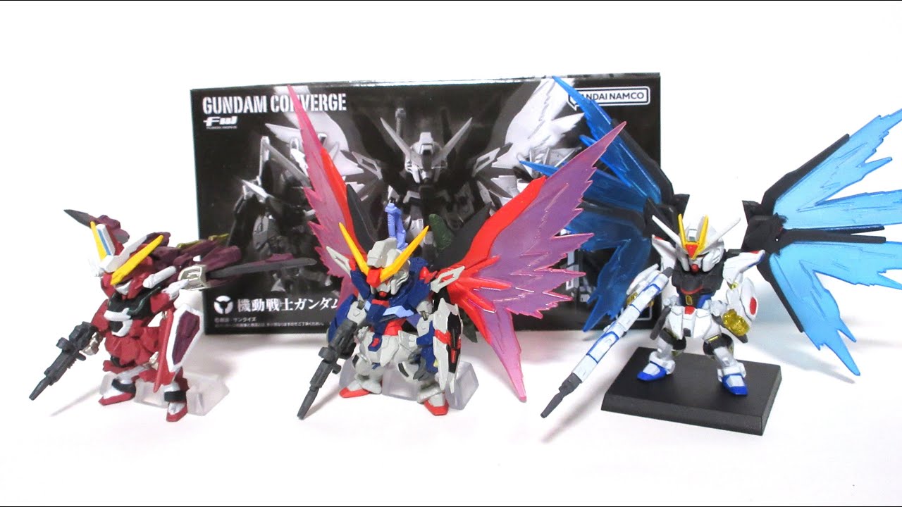 FW GUNDAM CONVERGE 機動戦士ガンダムSEED DESTINY 3体セット