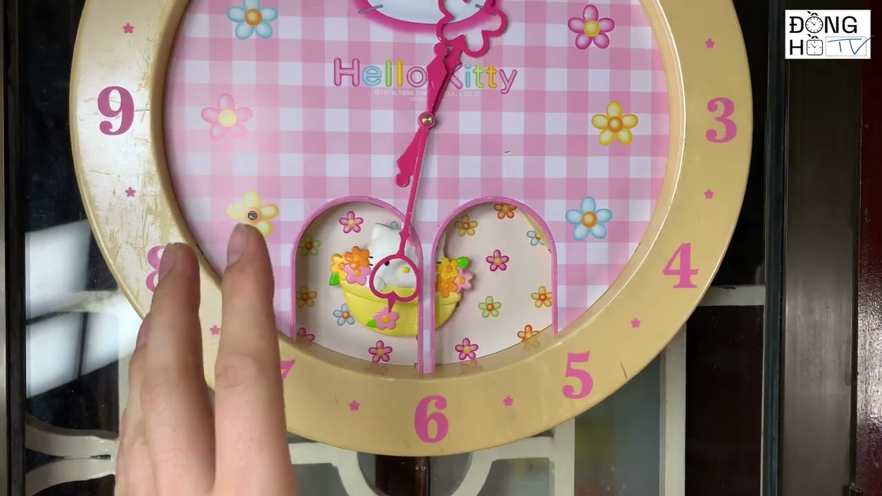 Hello Kitty 4MH756 Karakuri Clock 37cm ハローキティシチズン