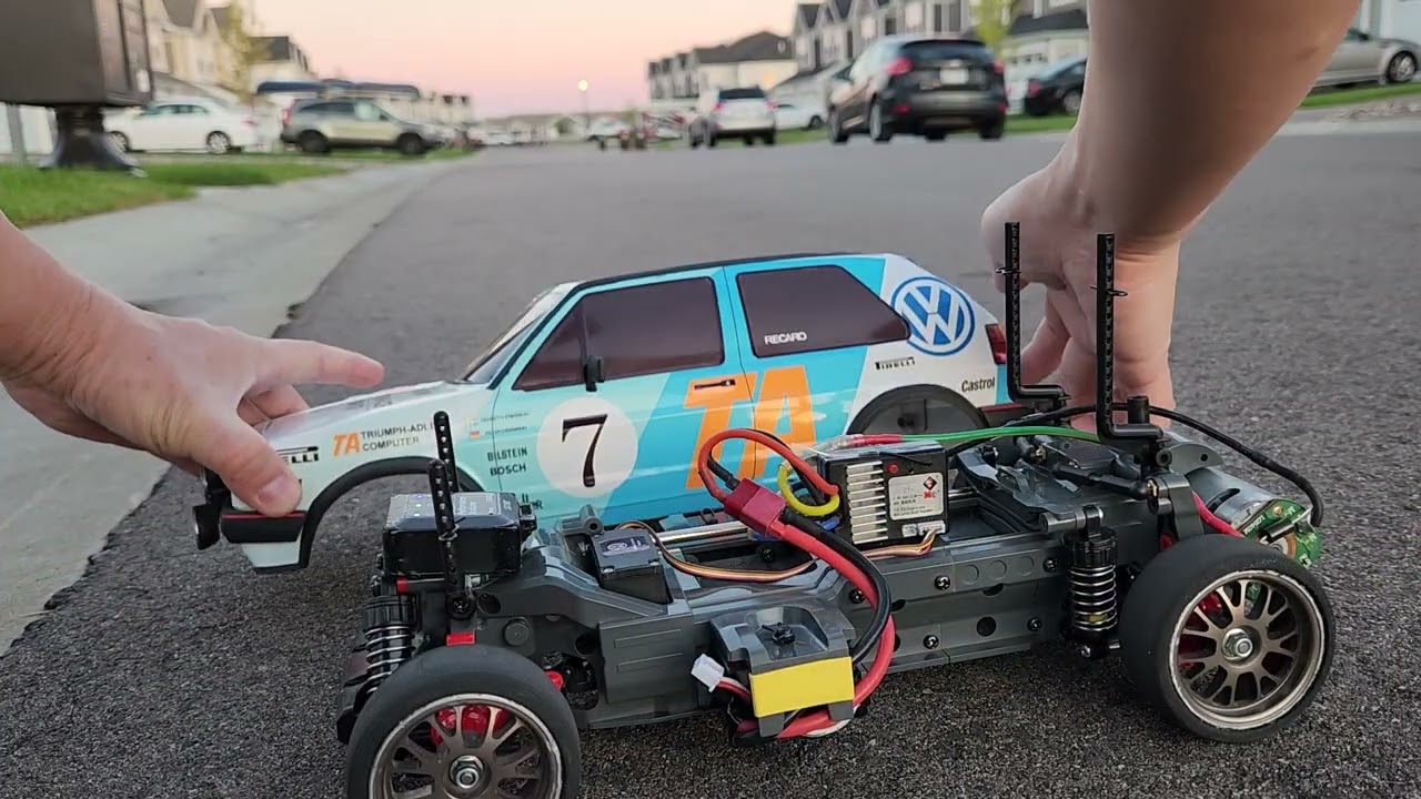 Run#1 - Tamiya MF-01X 1986 Golf II GTI Rally @poorboysrc 2024