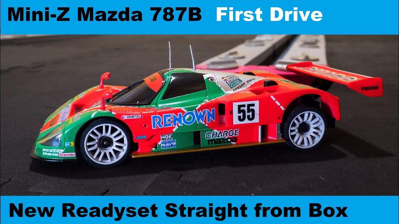 Kyosho Mini-Z Mazda 787B LM 1991 Winner Readyset - YouTube