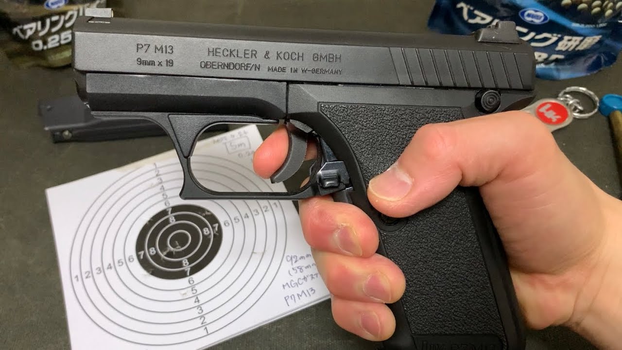 H&K P7M13 MGCガスブローバック レビュー ハンドガン エアガンガスガン