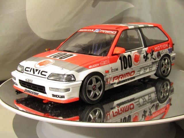 プラモ屋店長が組んでみたレビュー アオシマBEEMAX 1/24 EF9 シビック