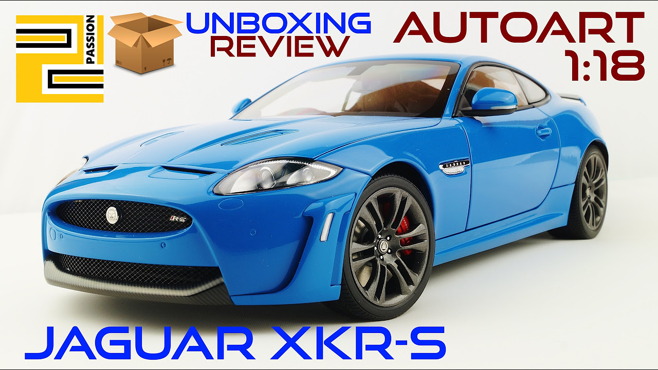 Unboxing & Review] Jaguar XKR-S 1:18 AUTOart French Racing BLUE