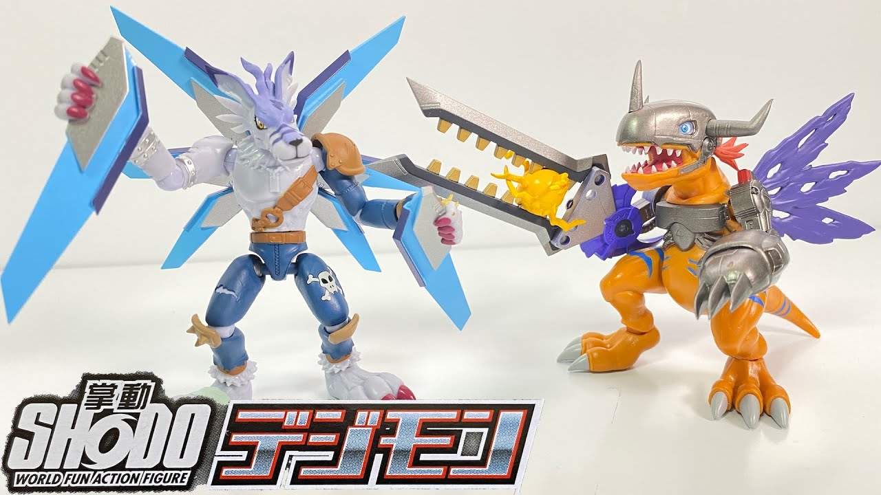 SHODO Digimon Adventure metalgreymon ＆ Were Garurumon World Fun