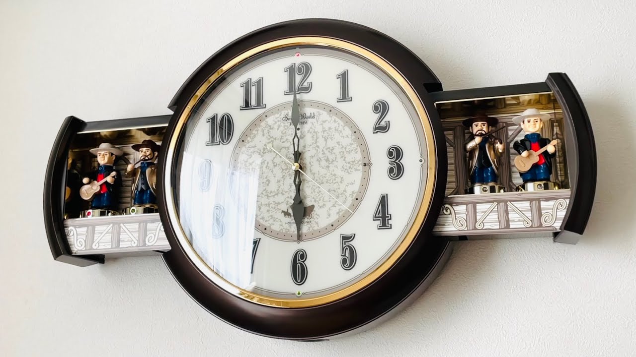 RHYTHM Small World SSS Country Jamboree Musical Clock からくり時計