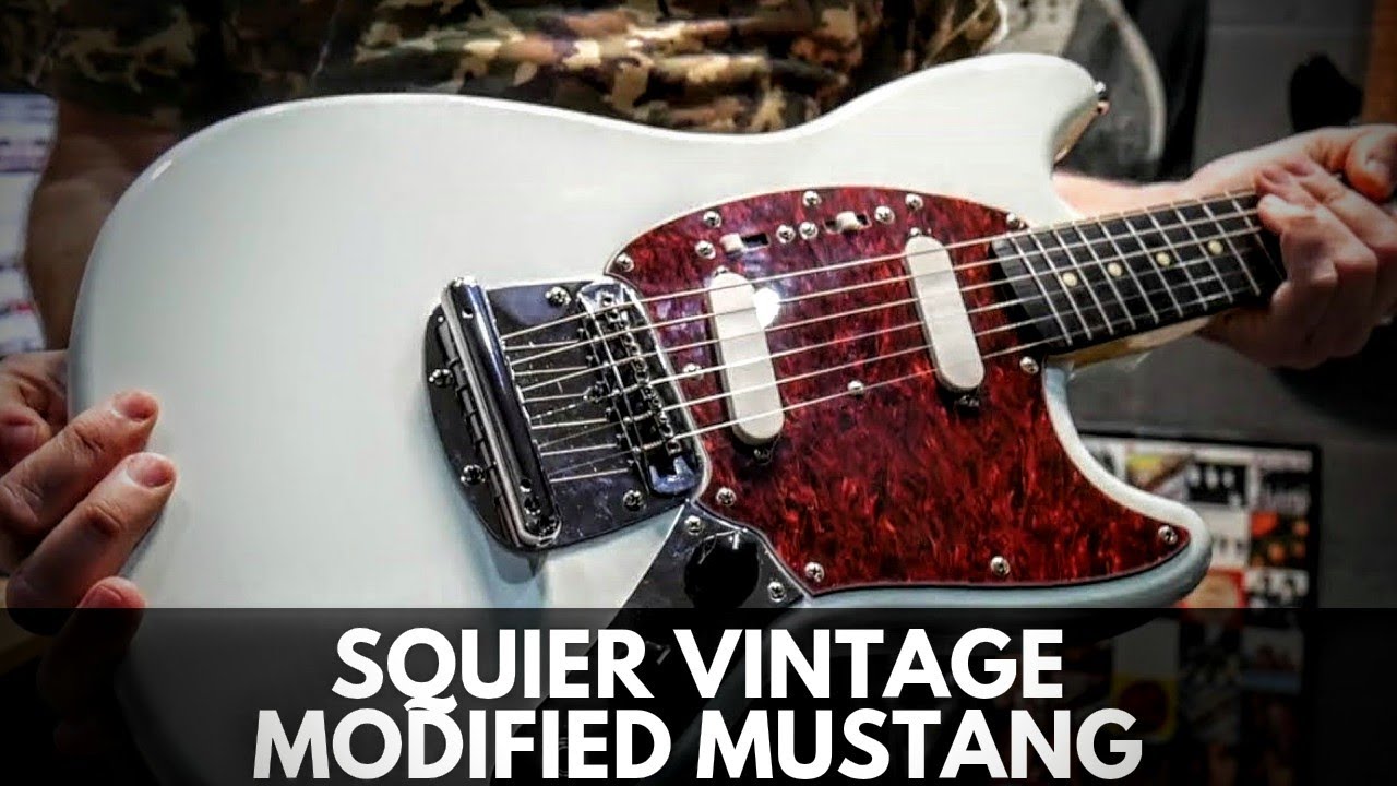 Squier By Fender Vintage Modified Mustang Sonic Blue Review - YouTube