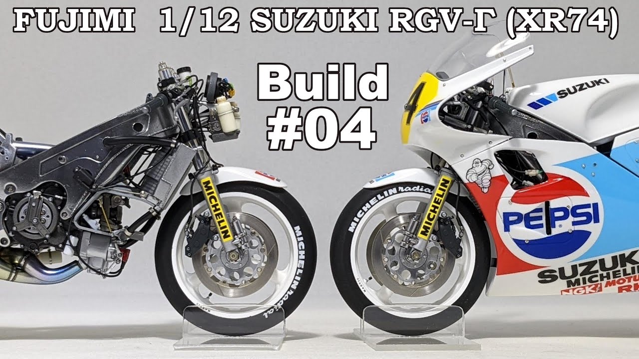04 Building 1/12 SUZUKI RGV-Γ (XR74) Kevin Schwantz 完成 - YouTube
