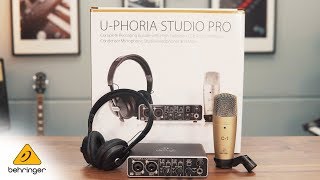 Behringer U-PHORIA STUDIO PRO Recording Bundle with Interface
