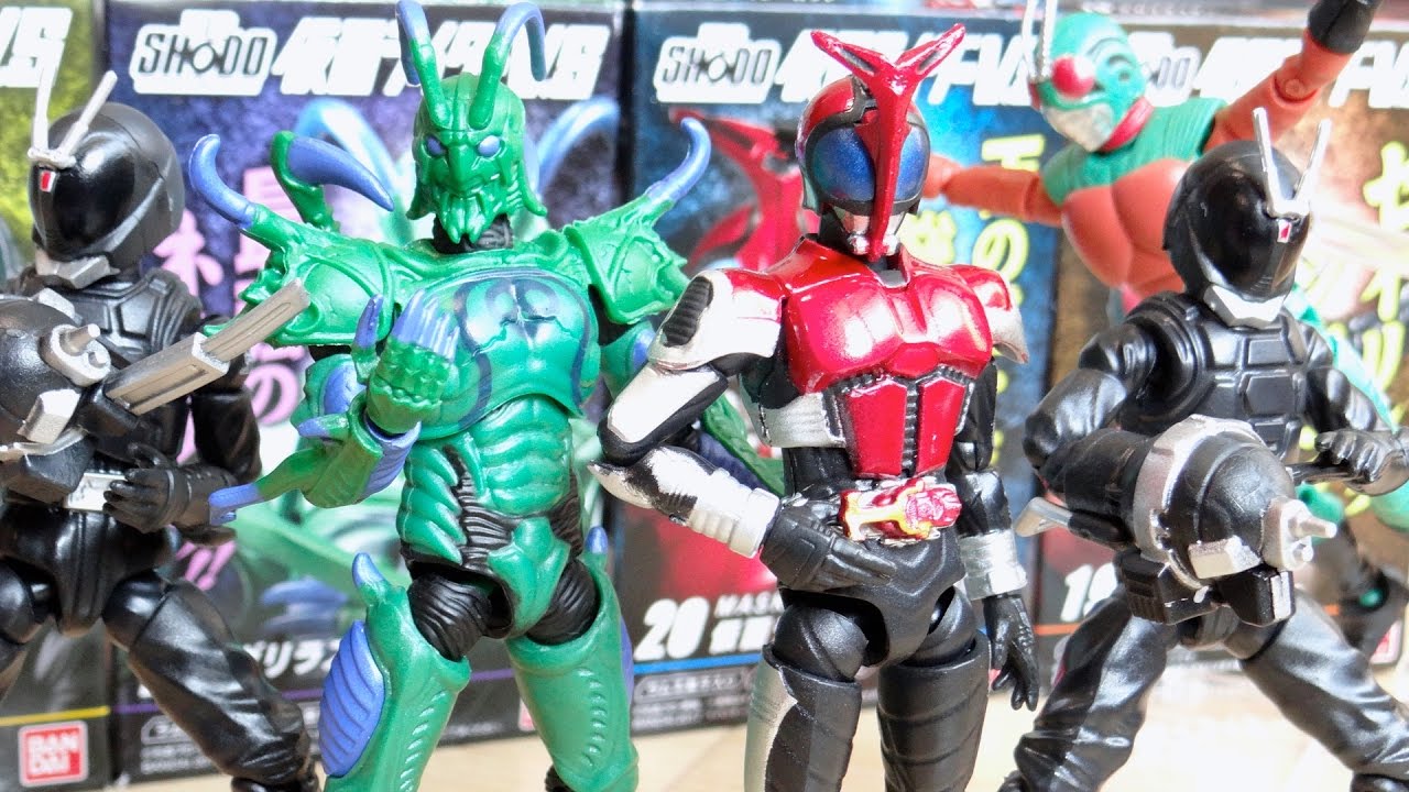 The Heisei Riders are finally here in the SHODO series! Kamen