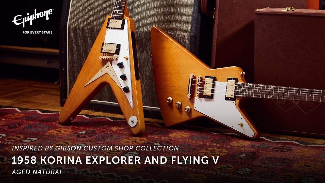 Epiphone 1958 Korina Flying V Aged Natural | USA