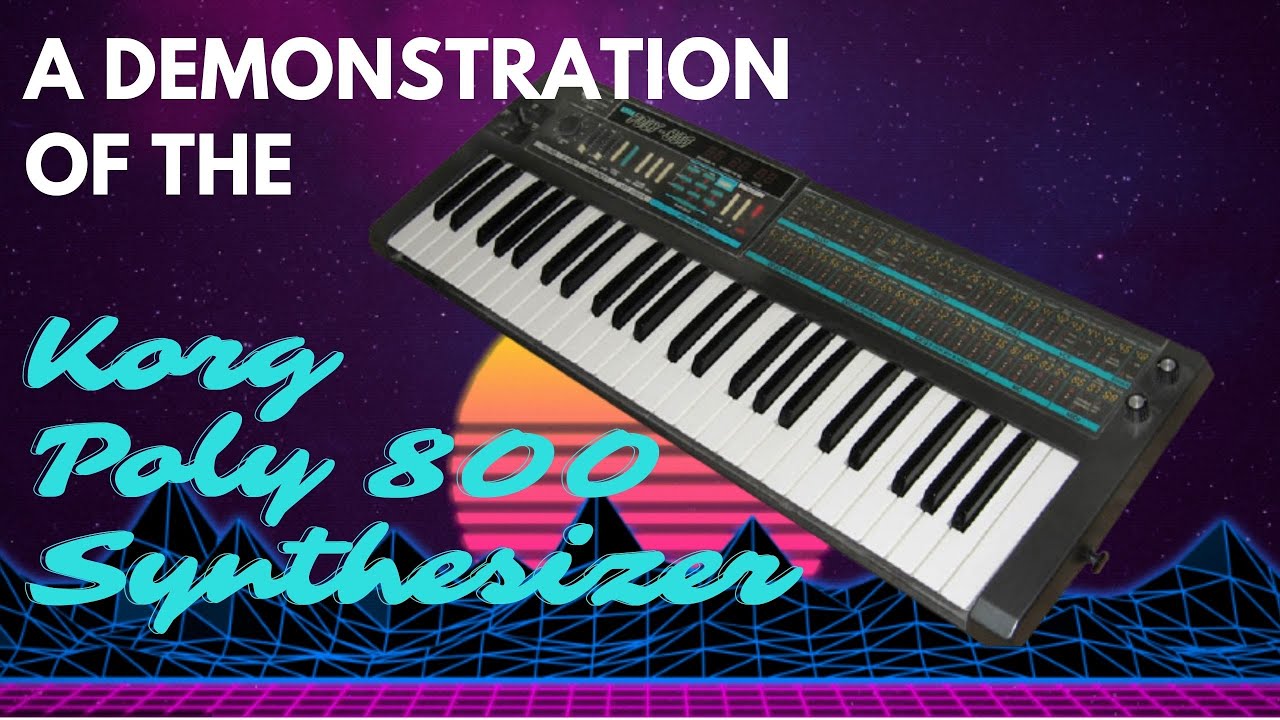 A Demonstration of the Korg Poly 800 Synthesizer : Vintage Synth
