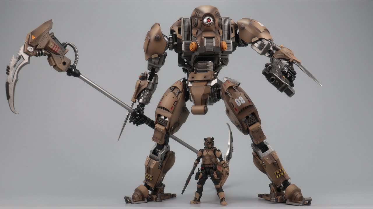 开盒分享】JOYTOY暗源1/18 重镰刑天机甲XingTian Mecha - YouTube