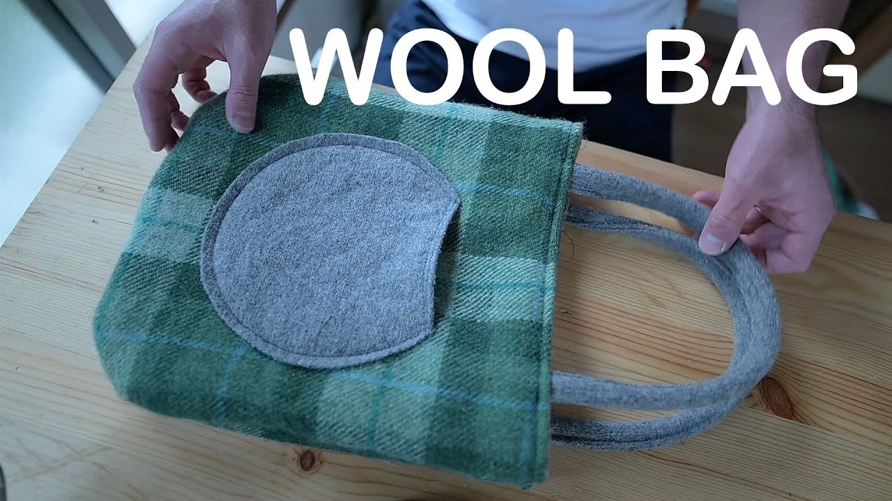 202🧵猫と過ごす休日。妻へウールバッグを作る。Holiday , I made a