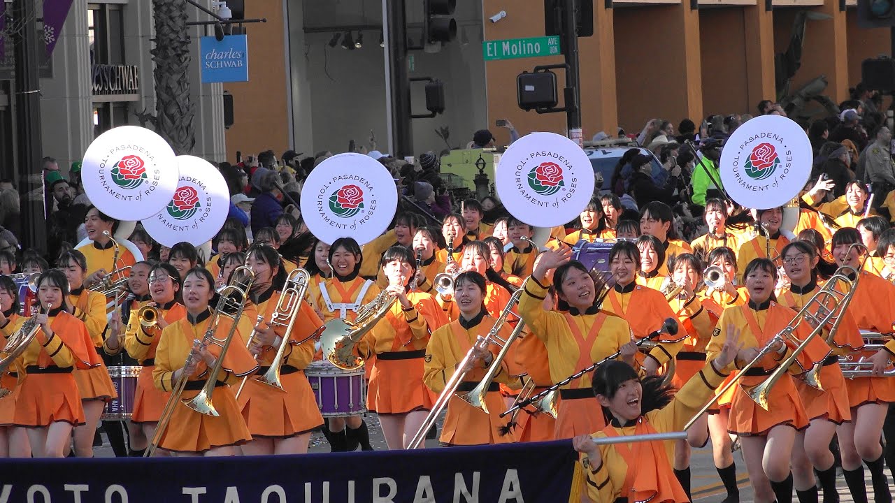 2025 Rose Parade / Madison AVE / Kyoto Tachibana SHS Band - YouTube