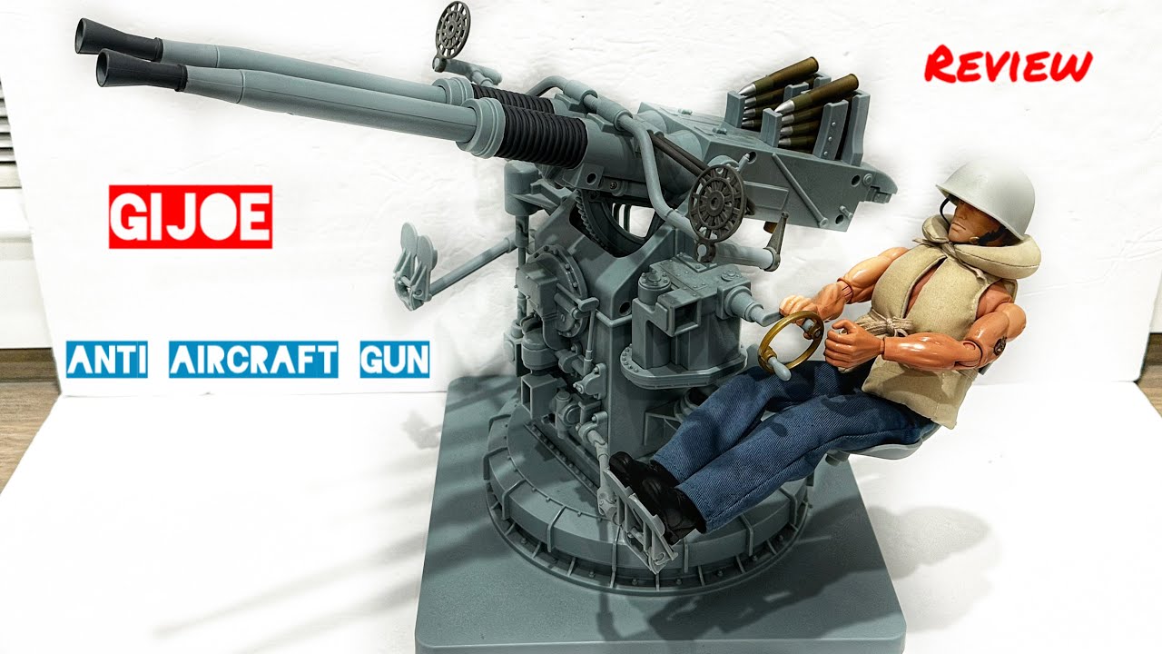 1:6 Scale Navy Gunner with Twin Mount Anti-Aircraft Gun (Gijoe