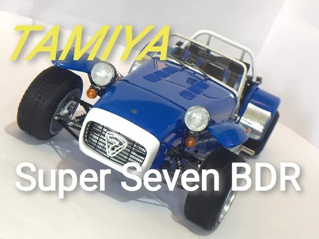 Caterham Super Seven BDR Tamiya 1:12 Scale Model Kit - YouTube