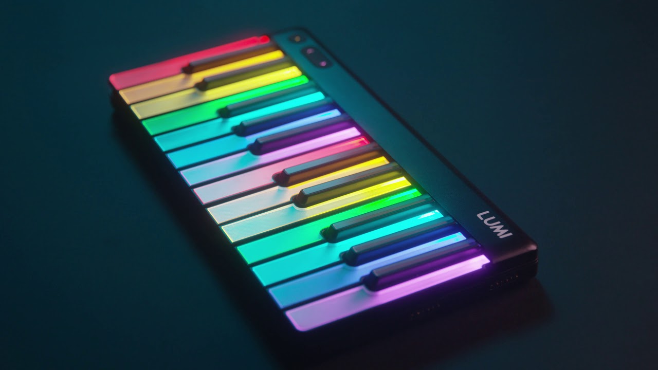 ROLI LUMI | カラフルに光るポリフォニックアフタータッチ対応のMIDI