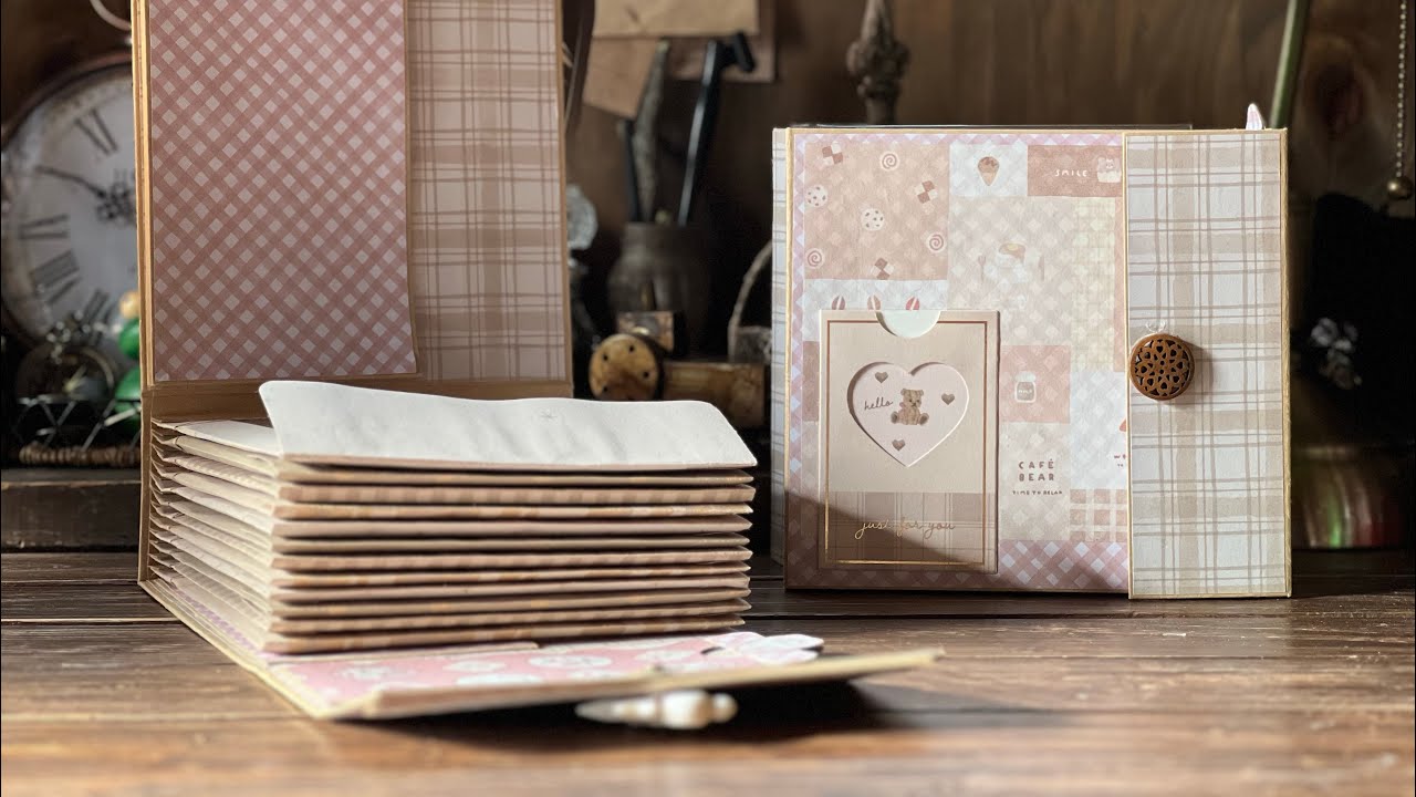 No265折り紙(デザインペーパー)収納ファイル🎶おすそ分け風に作ります