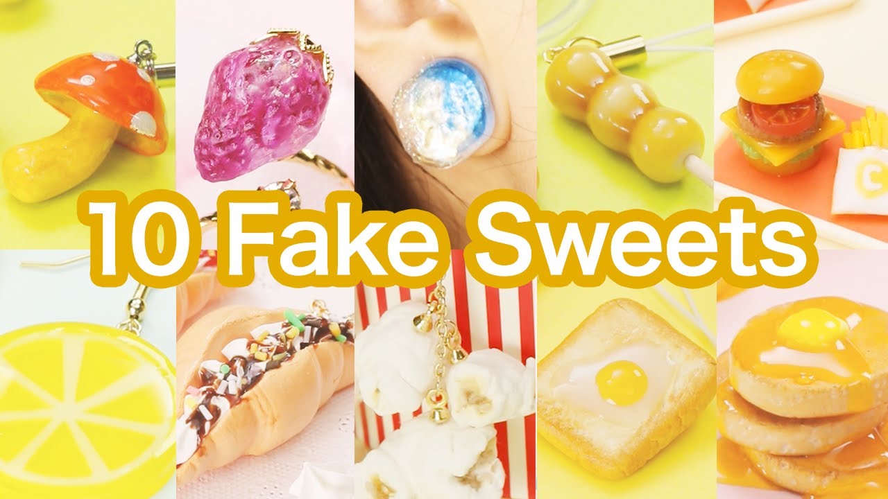 10 Fake Sweets＊10個の本物そっくりフェイクスイーツDIY - YouTube