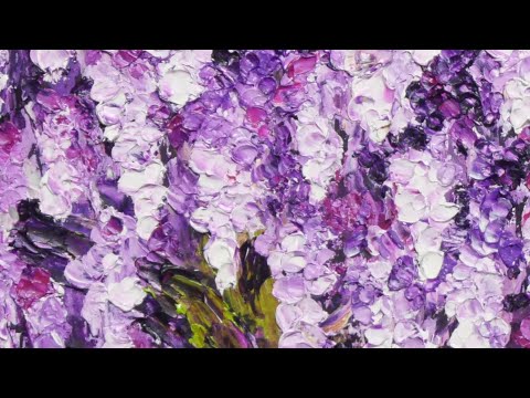 油絵】藤の花 - YouTube