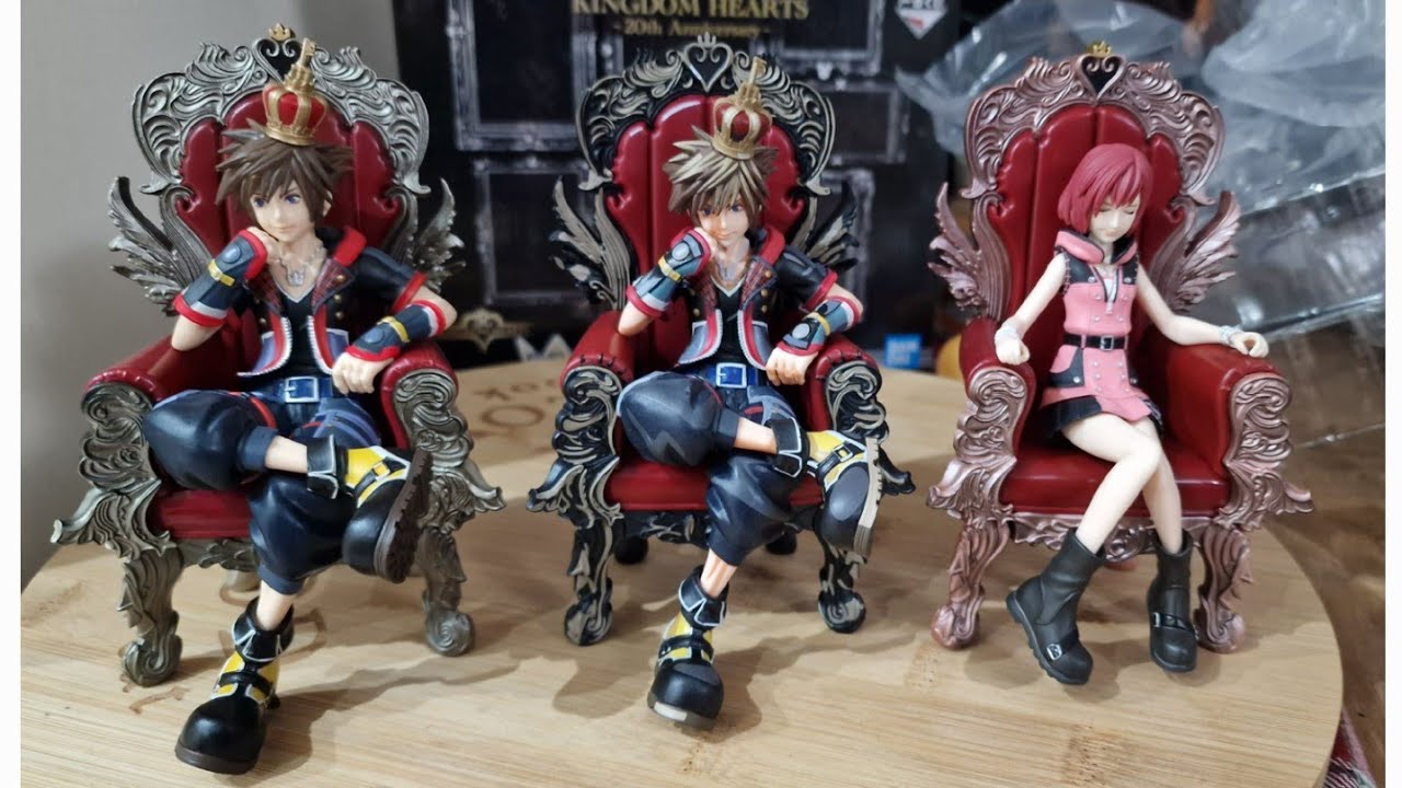 Kingdom Hearts 20th Anniversary Ichibankuji Statues unboxing - YouTube