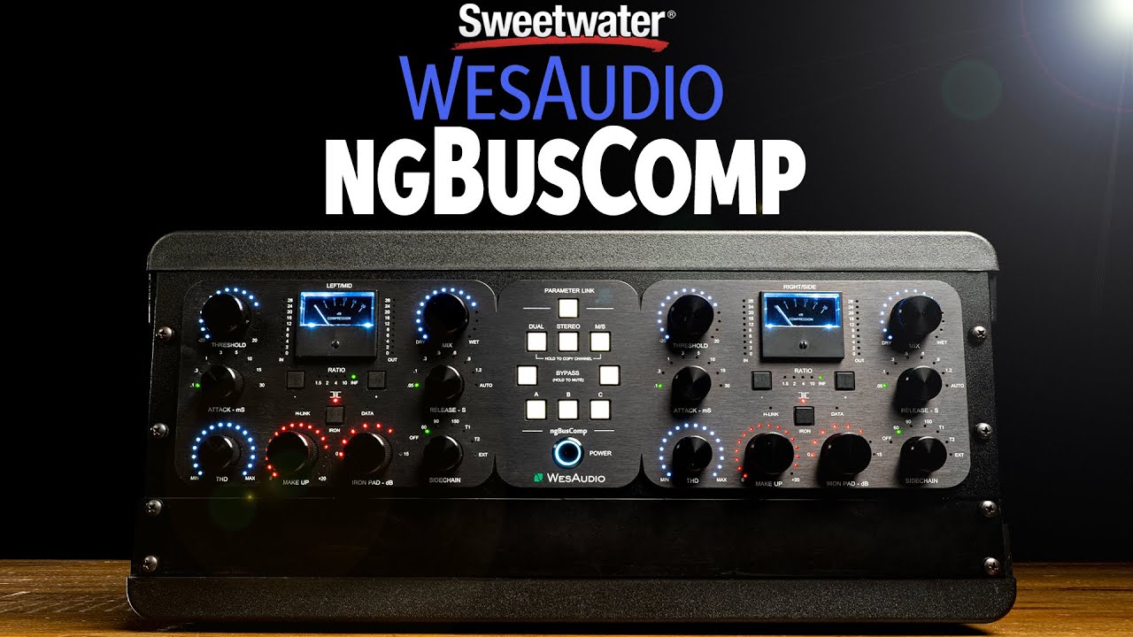 WesAudio ngBusComp Analog Bus Compressor with Digital Recall Demo