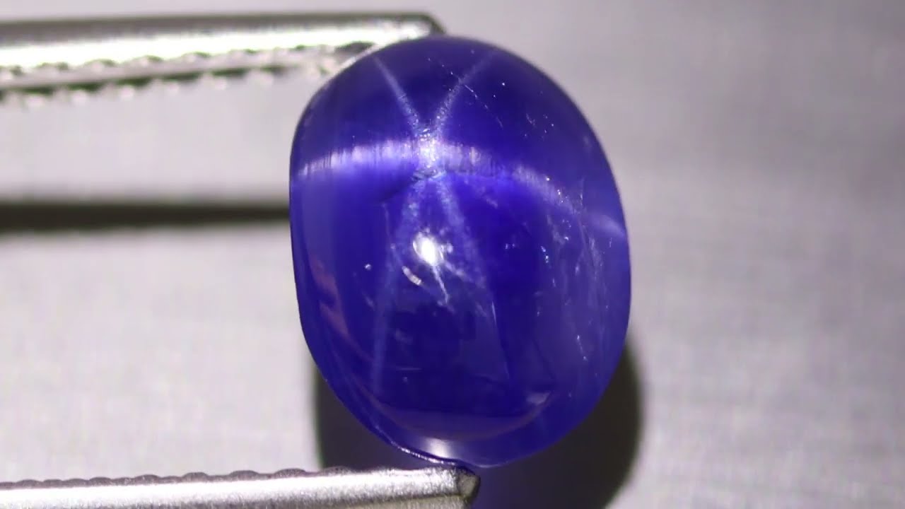 天然スターサファイア 2.30ct 【ブルー】 ミャンマー・モゴック 日独