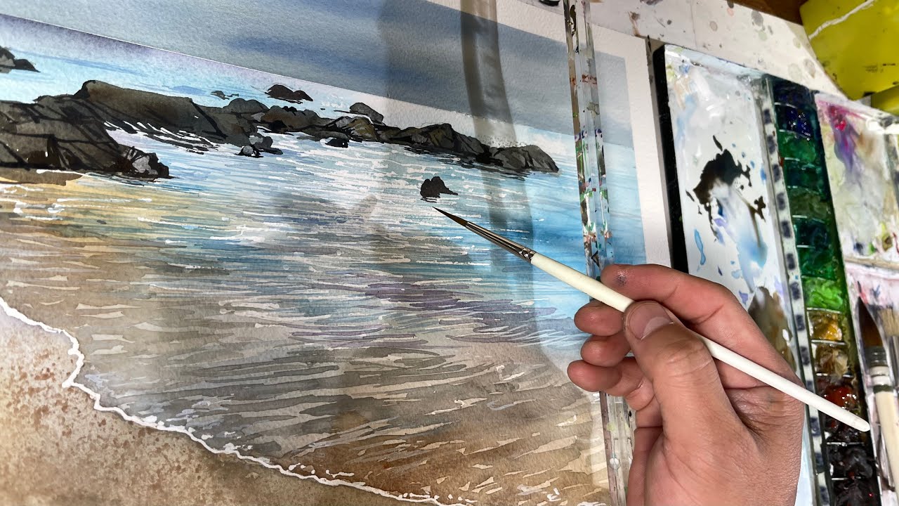 🖼️241/（奄美の海）朝日を描く🖼️ 2nd day of 3 days in a row! 241