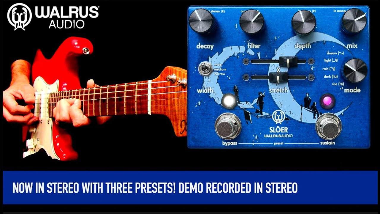 Walrus Audio Sloer | Stereo Ambient Reverb - Matte Black