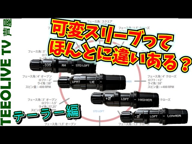 スリーブのポジションって変えて意味あるの？テーラーメイド編 - YouTube