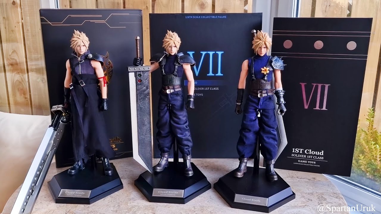 All GameToys Final Fantasy VII Cloud Strife 1/6 Figures Comparison