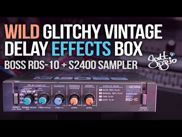 Boss RSD-10 + S2400 // Wild Glitchy Vintage Delay Effect Box