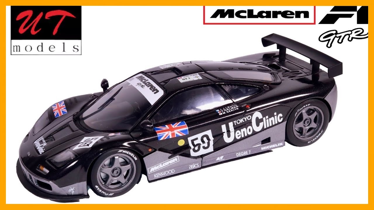 MCLAREN F1 GTR Le Mans Winner 1/18 by UT MODELS - YouTube