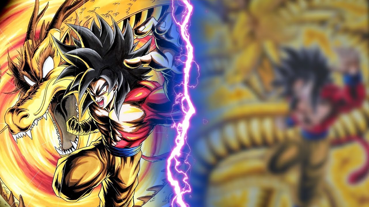 Drawing Goku SSj4 & Golden Shenron | Speed Version - YouTube