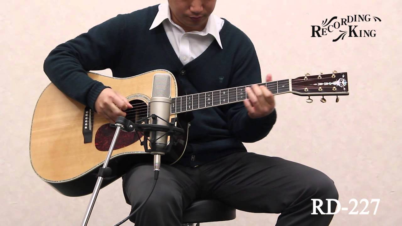 RECORDING KING / アコースティックギター RD-227 - YouTube