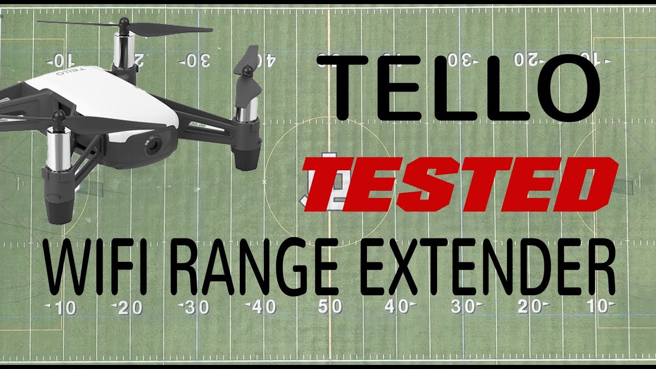 Ryze Tello Drone - RANGE and LIVE VIEW Test with WIFI Extender