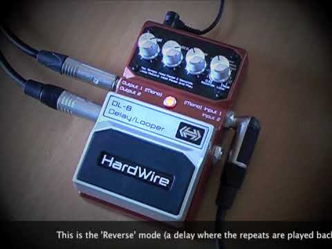 HardWire DL-8 Delay/Looper: In stereo with two amps. - YouTube