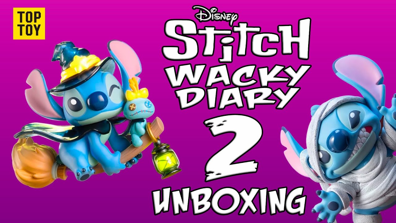 NEW Disney Top Toy Stitch Wacky Diary 2.0 Series Blind Box Figure