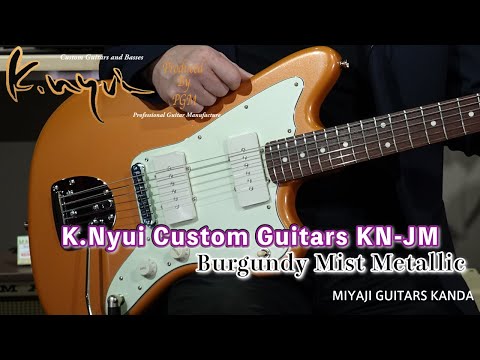 K Nyui Custom Guitars KN JM Orangey Burgundy Mist Metallic