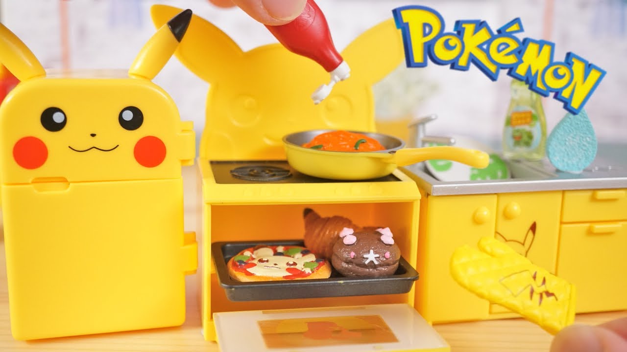 pokemon miniature stop motion cooking「Pikachu Kitchen」ピカチュウ
