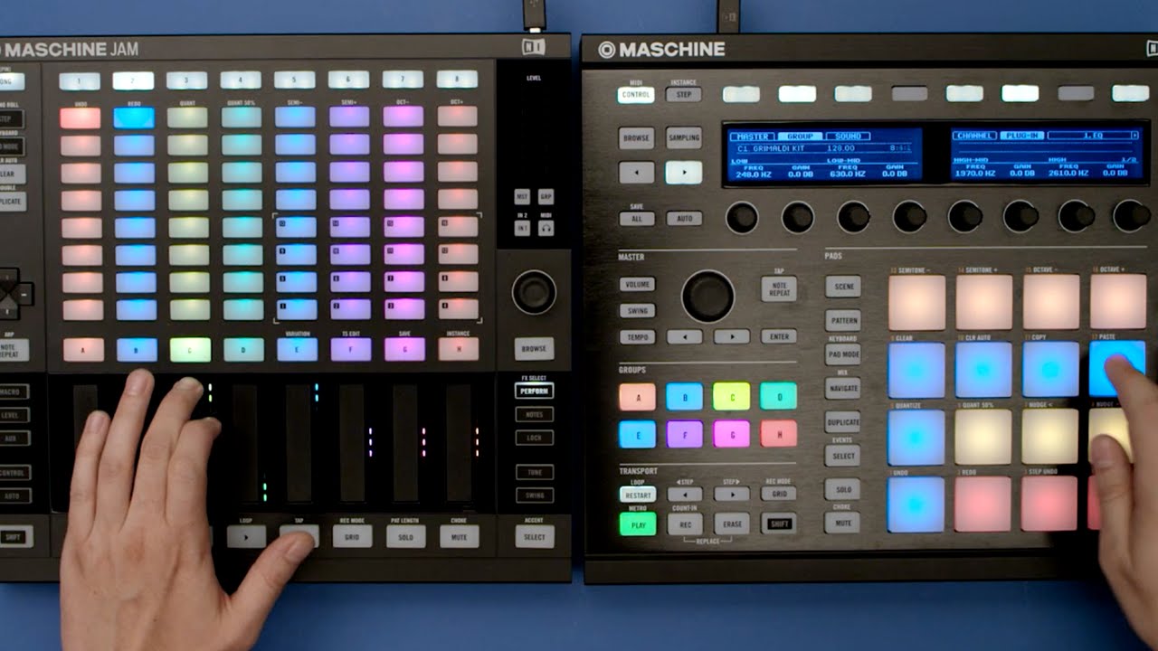 MASCHINE JAM workflow: Combining MASCHINE hardware | Native
