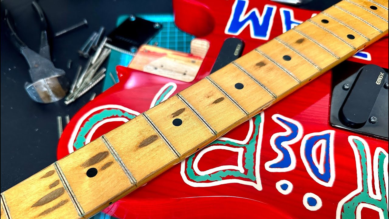 ステンレスフレットに交換したよ TAKUYAモデル ギター【FERNANDES