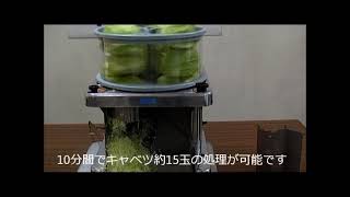 ハッピージャパン】ジャンボキャベツーDRC-80 サンプルカット動画