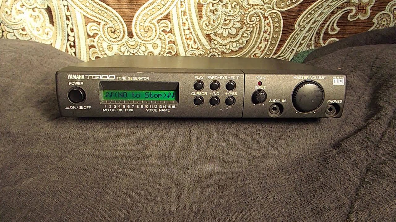 Yamaha TG100 General MIDI Module Demo Song - YouTube