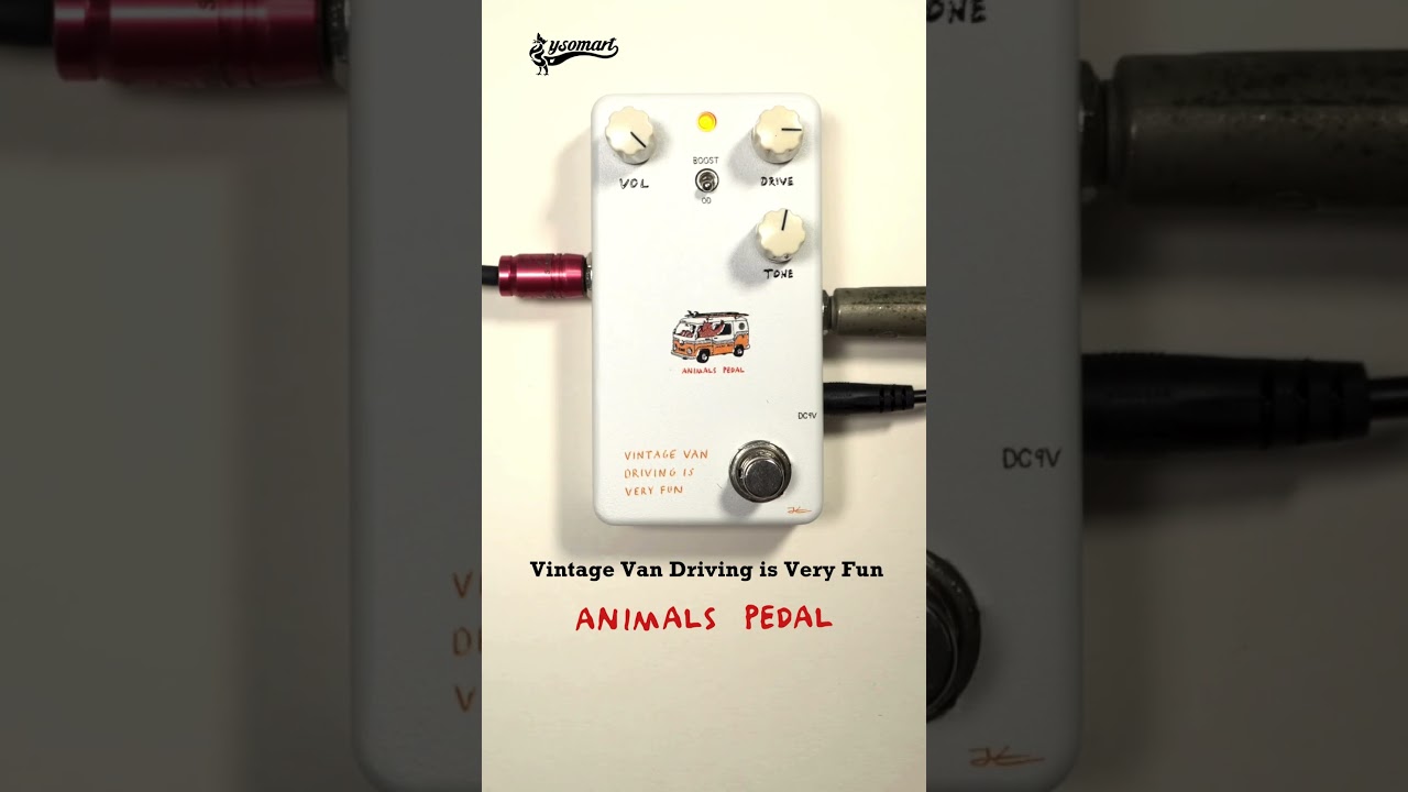 Animals Pedal Vintage Van Driving is Very Fun｜be unique #效果器