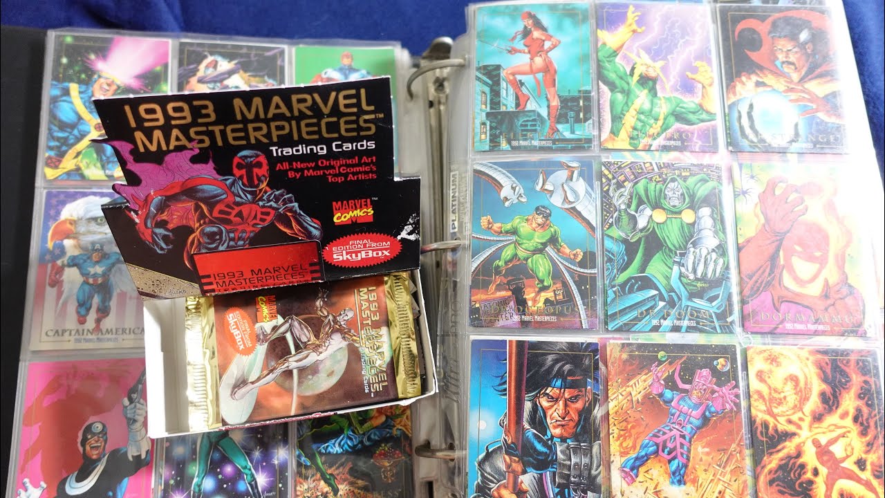 My Marvel Masterpieces 1992-1993 Trading Cards Collection - YouTube