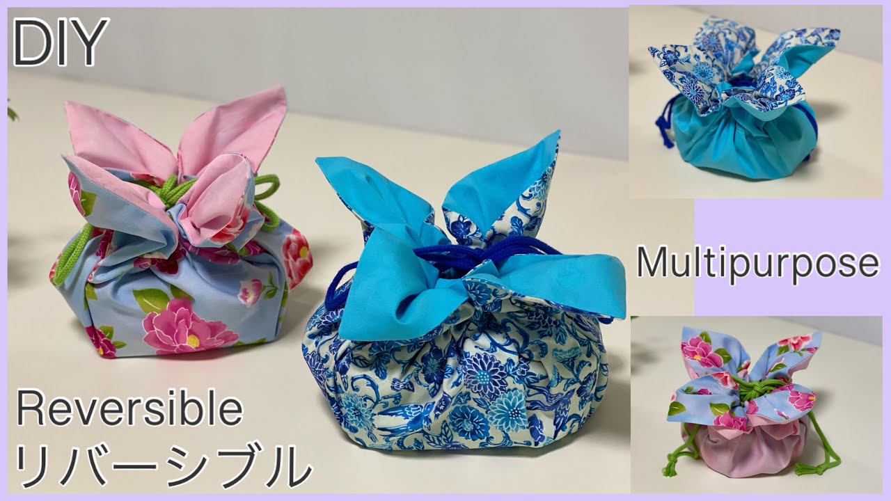 巾着風ランチマット作り方, Multipurpose Drawstring Style Place Mat