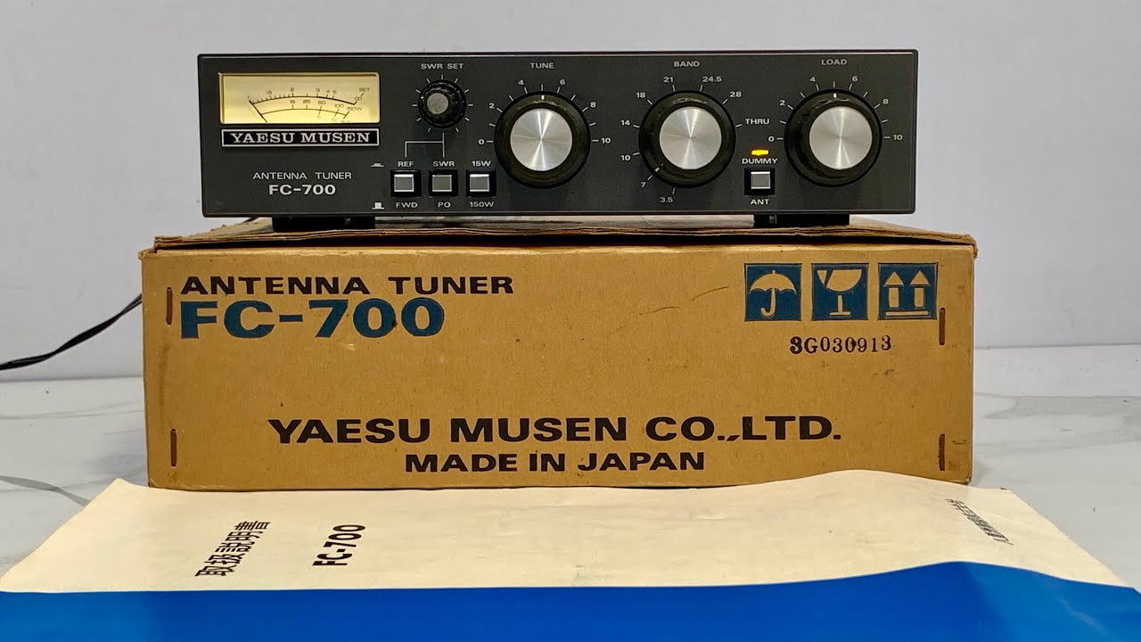 ✨Yaesu Musen FC-700 HF Tuner 150W✨ - YouTube