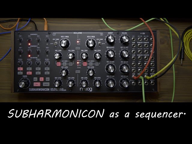サブハーモニコンをポリリズムシーケンサーとして使うUsing moog